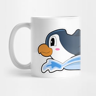 Penguin Water slide Mug